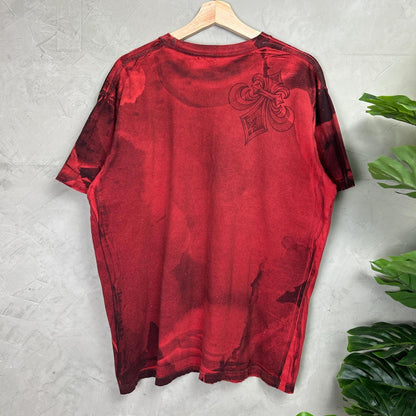 Y2K XL Affliction Live Fast Dagger Smokey Red Shirt