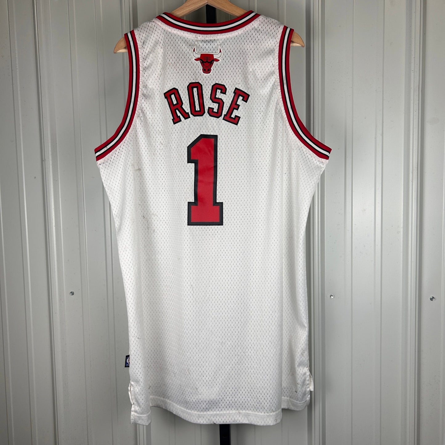 Derrick Rose Rookie 2009 Chicago Bulls Adidas Swingman XL +2 Length Sewn Jersey