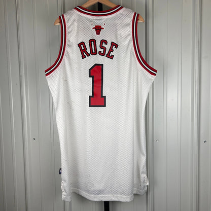 Derrick Rose Rookie 2009 Chicago Bulls Adidas Swingman XL +2 Length Sewn Jersey