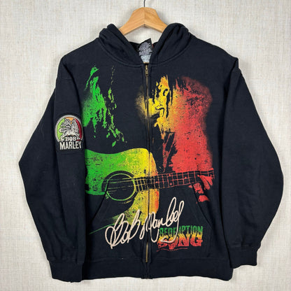 Bob Marley Zion Redemption Song 2009 Large Zip Up Hoodie