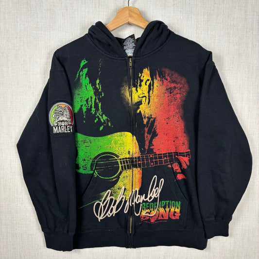 Bob Marley Zion Redemption Song 2009 Large Zip Up Hoodie