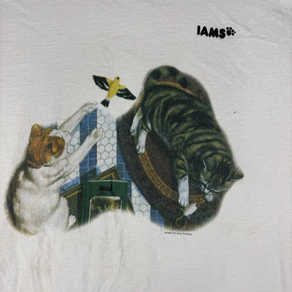 Vintage Iams Company Cats Shirt RARE 50th Anniversary 1996 XL