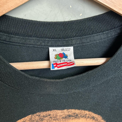 Malcom X Big Face Education Quote African American Civil Rights XL 90s Tee