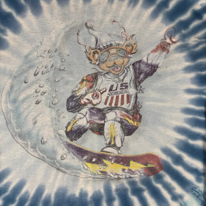 Vintage Grateful Dead Snowboarding Bear Distressed Large Band Longsleeve Shirt
