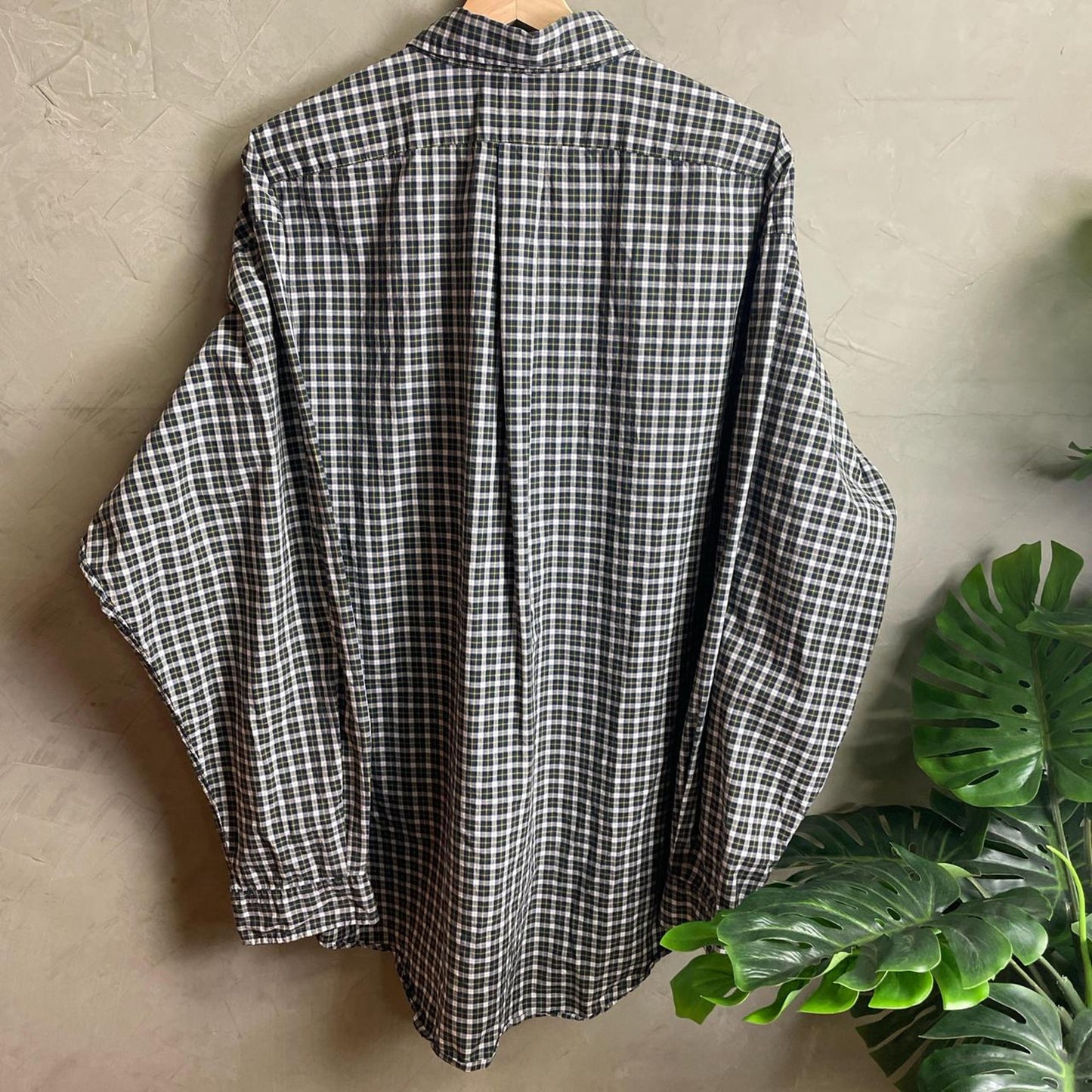 Ralph Lauren Polo Vintage Plaid Button Up 90s XL