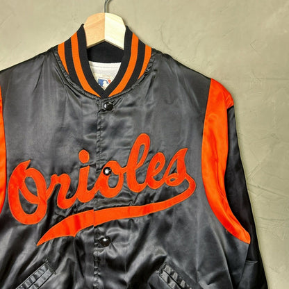 Vintage Baltimore Orioles Felco 90s MLB Medium Varsity Satin Jacket