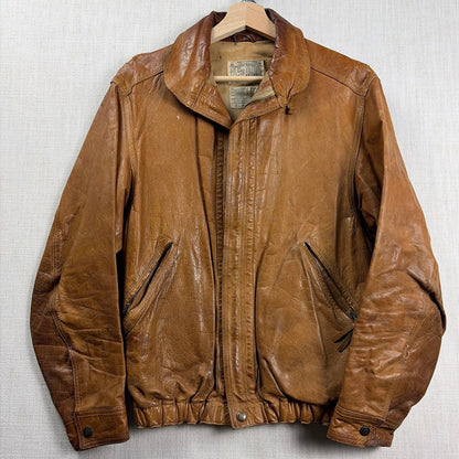 Vintage 70s Leather England Made Hardwear Clothing Co. Small Jacket