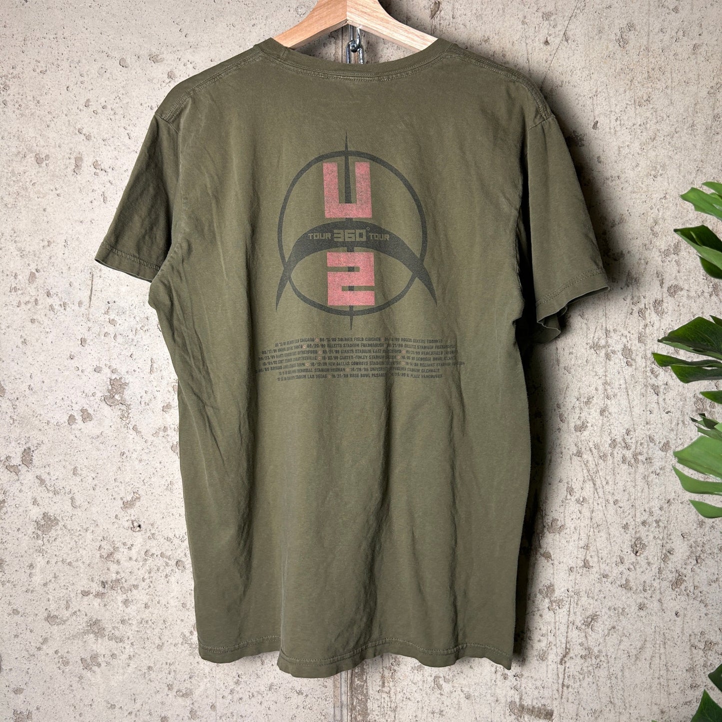 U2 Band 360 Tour 2009 Earth Tone XL Shirt