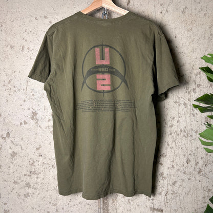 U2 Band 360 Tour 2009 Earth Tone XL Shirt