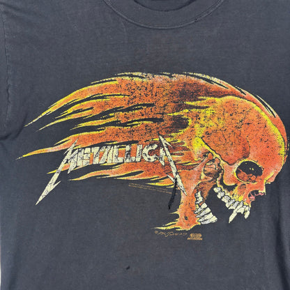 1994 Metallica Pushead Flaming Skull Thrashed Distressed Medium Tee