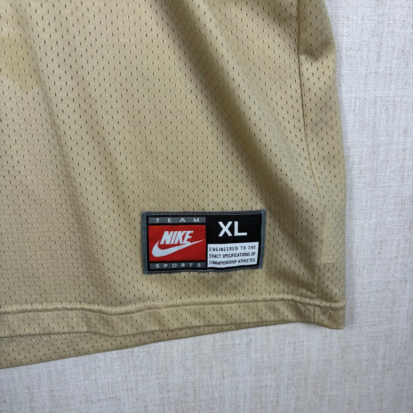 CU Boulder Colorado Buffaloes Nike Team XL Gold Mesh Football Jersey