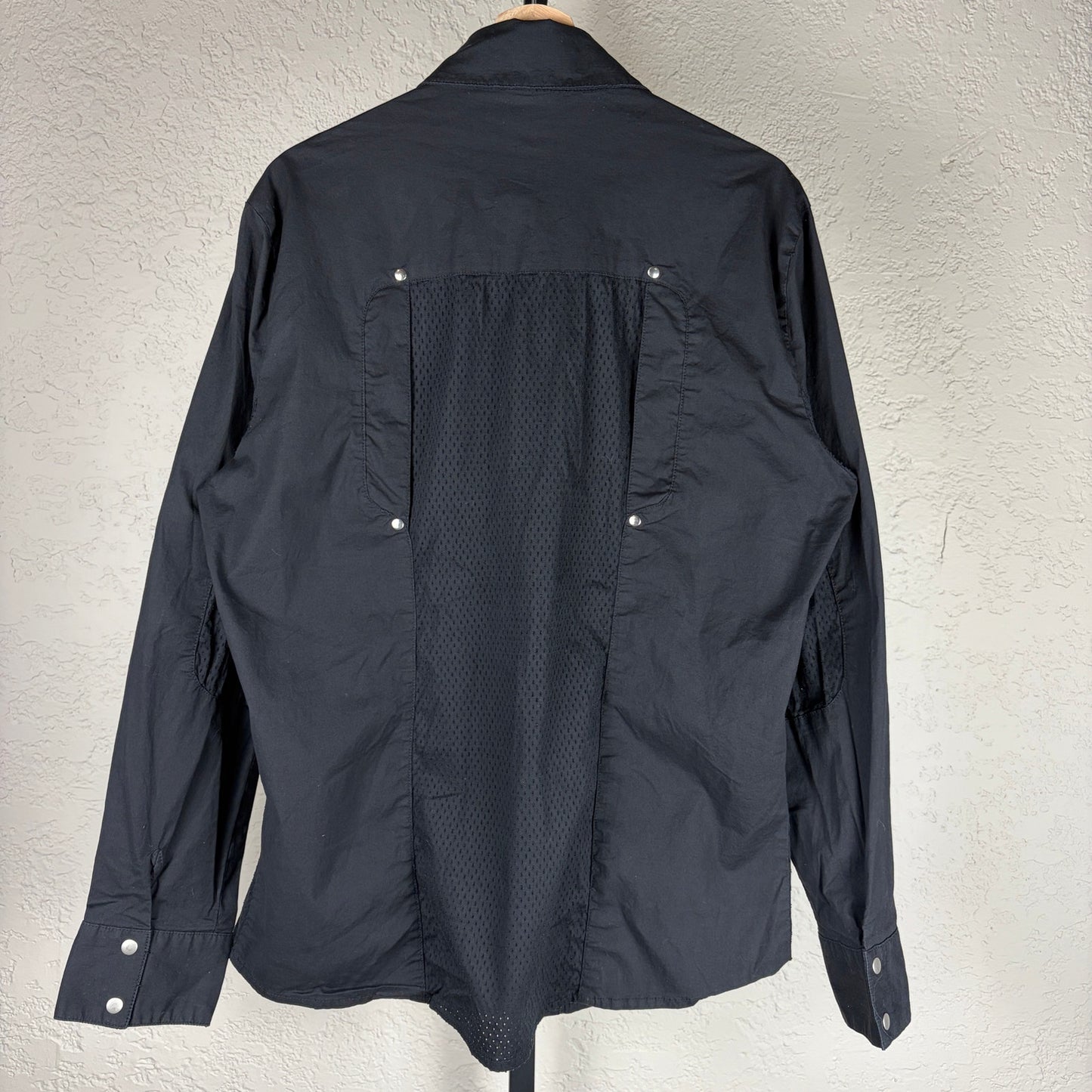 Lip Service Goth Perforated Mesh Trim Punk XXL Tripp Style Button Up Shirt