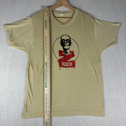 Vintage 80s Z Rock Hard Rock Metal Radio Station Zombie Shirt XL
