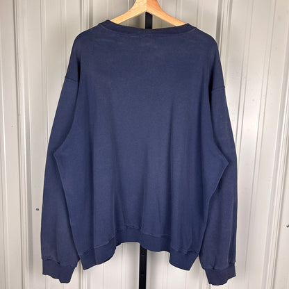 Nike Silver Tag 00s Spellout Embroidered XL Essential Crewneck