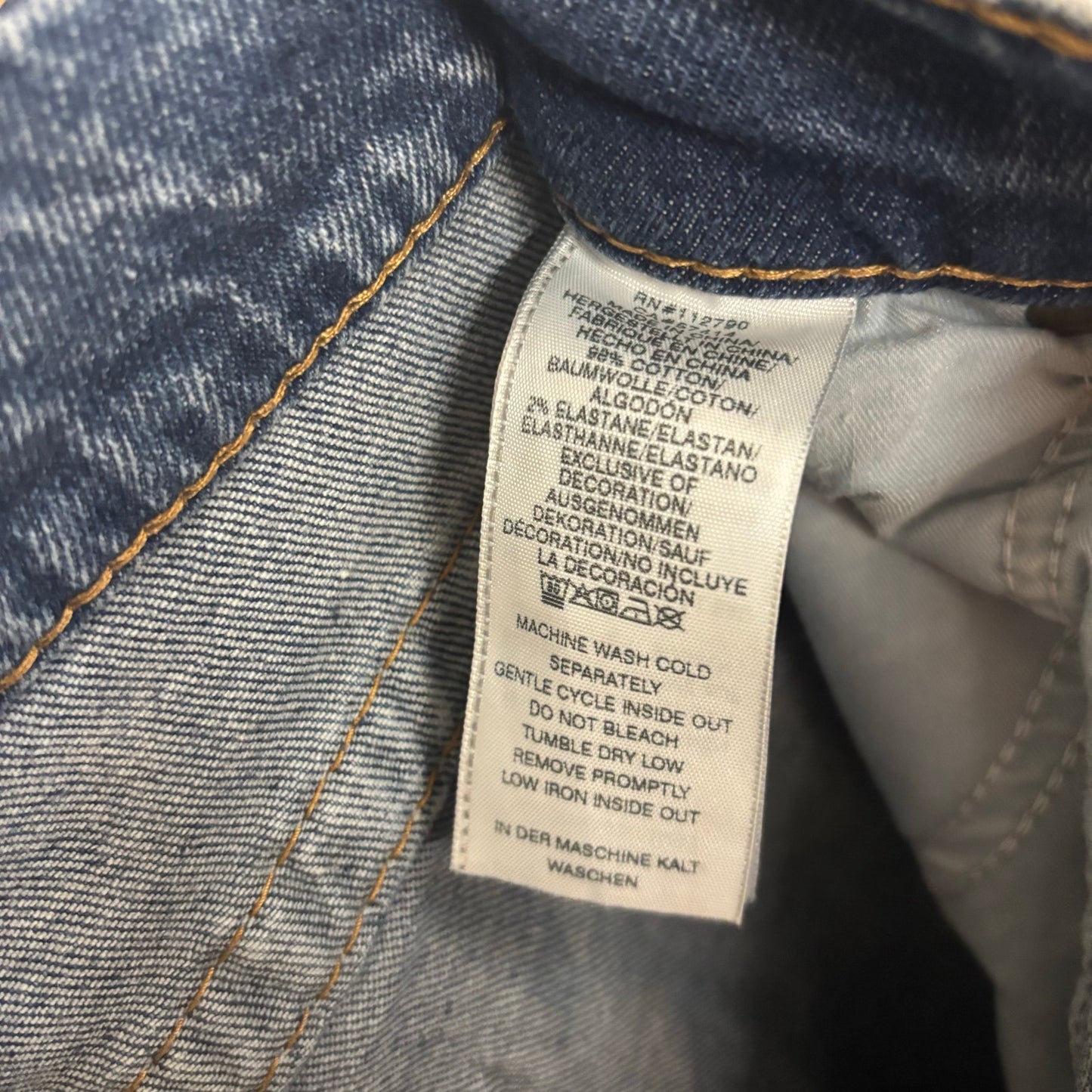 True Religion Rocco Relaxed Skinny Sz 40 Blue Denim Jeans