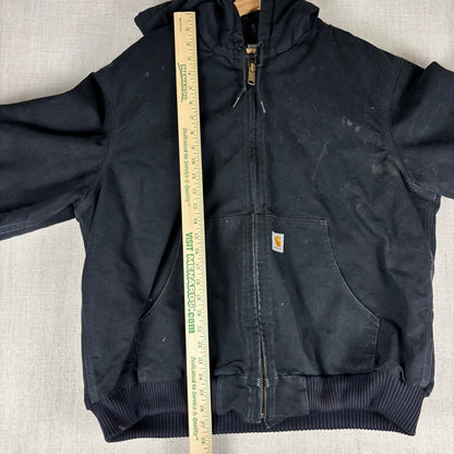 Vintage Carhartt Made in USA Duck Canvas Quilted Hooded Jacket Large