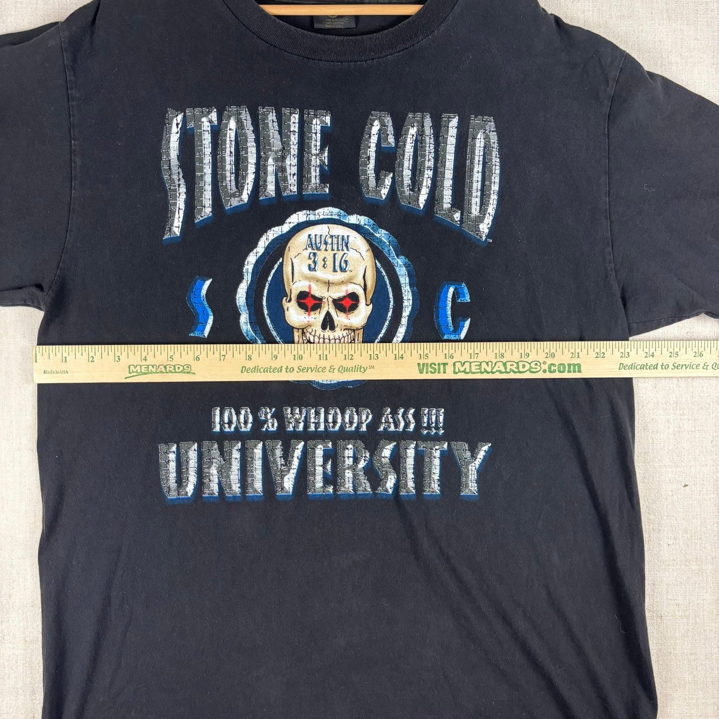 Vintage Stone Cold University Steve Austin Class of 3:16 WWF XL Shirt