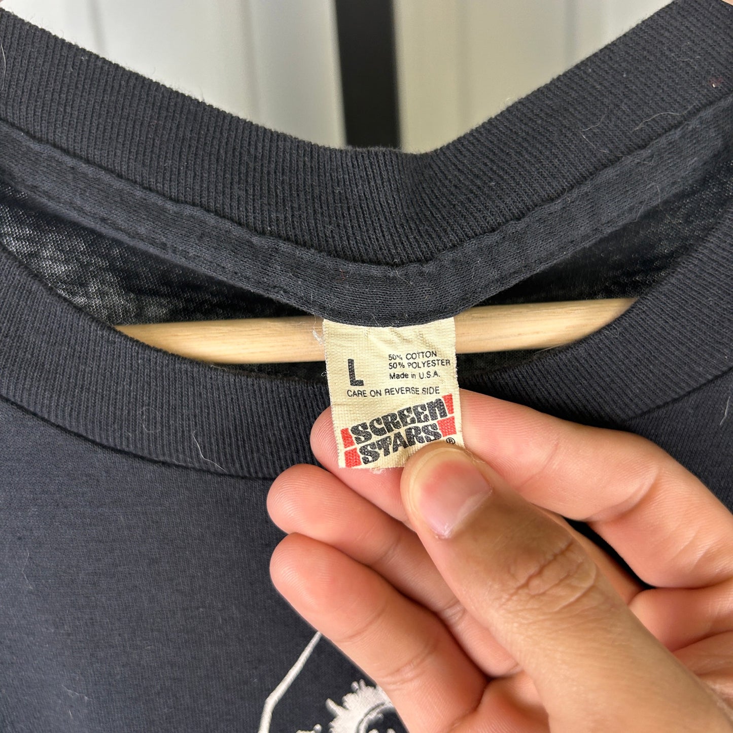 Johnny Winter Serious Business 1985 Caught Live Large Tee