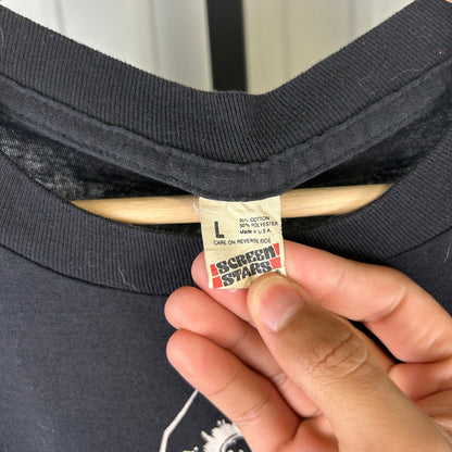 Johnny Winter Serious Business 1985 Caught Live Large Tee