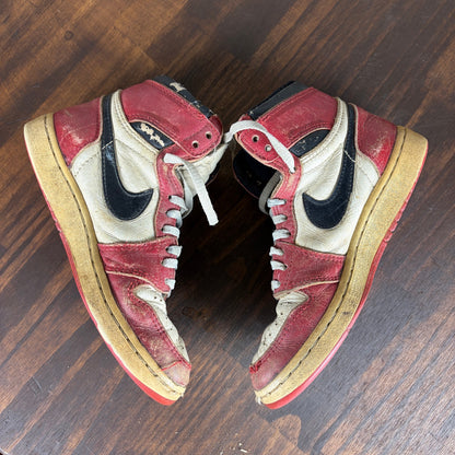 Jordan 1 Chicago 1985 Vintage Nike Original High Pair 4.5Y
