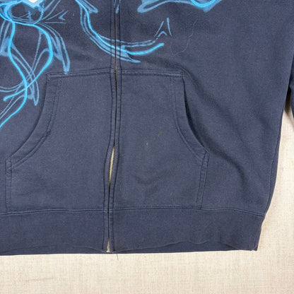 World of Warcraft Y2K Frost Resistance Blizzard Jinx Large Zip Up Hoodie