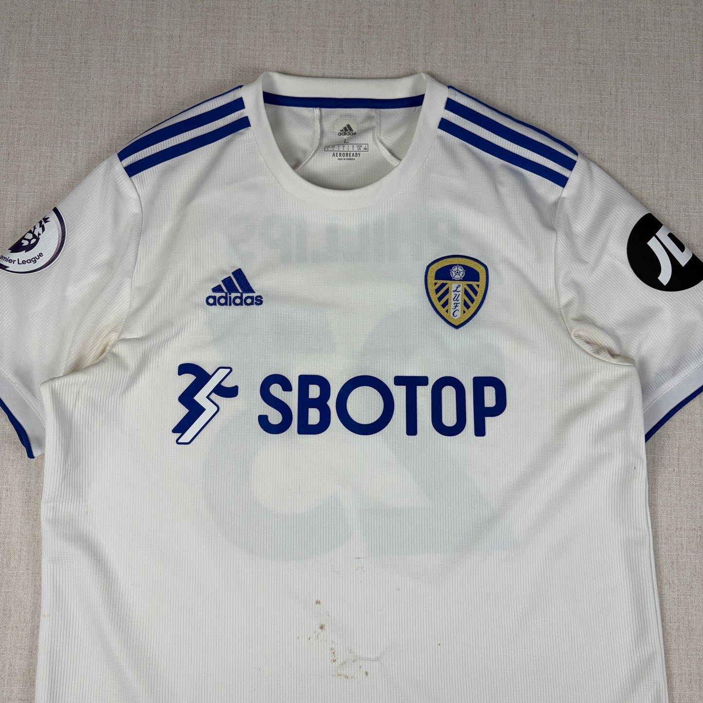 Adidas LEEDS United 2020/21 Home Kalvin Phillips #23 Large Football Jersey