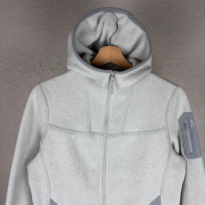 Arc’ Teryx Knit Sport Hiking Womens Medium Hoodie Zip Up Sweater