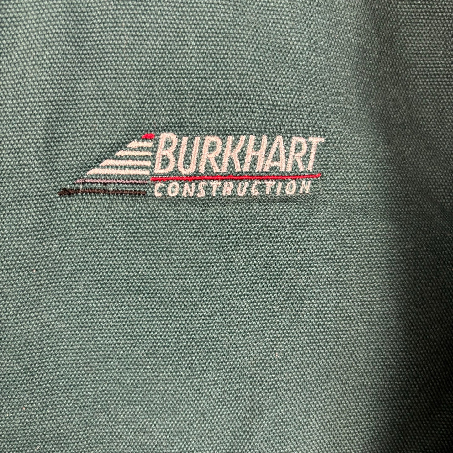 Vintage Detroit Style Tri Mountain Dark Teal Quilted Large Work Jacket