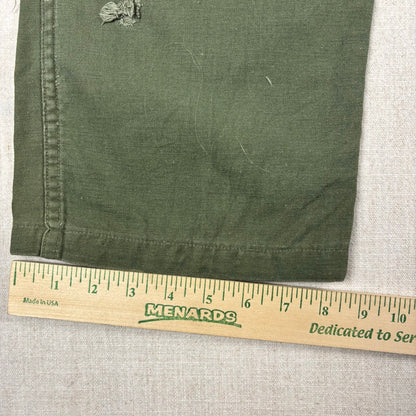 Vintage 1960s Military OG 107 Sateen Baker Cotton Pants Trousers 30x33