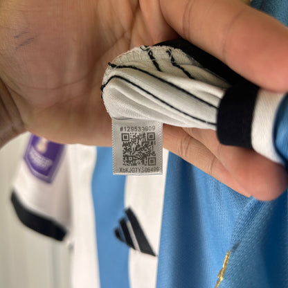Lionel Messi Adidas 2022 World Cup Argentina XL Slim Fit Aero Ready Jersey