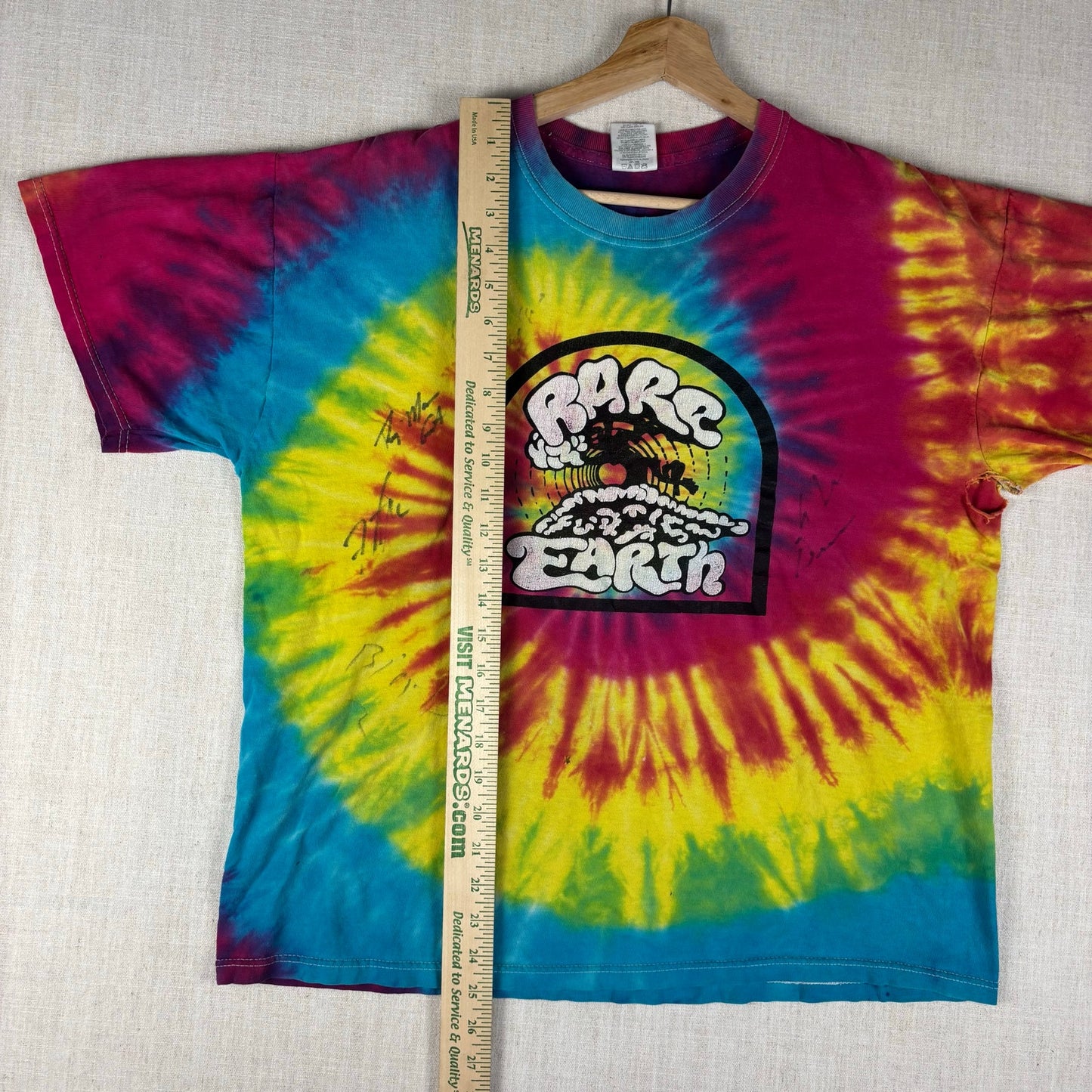 Rare Earth Band Tie Dye Y2K Hippie Large Shirt