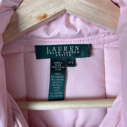 Lauren Ralph Lauren Green Label Petite Pink Quilted Small Jacket