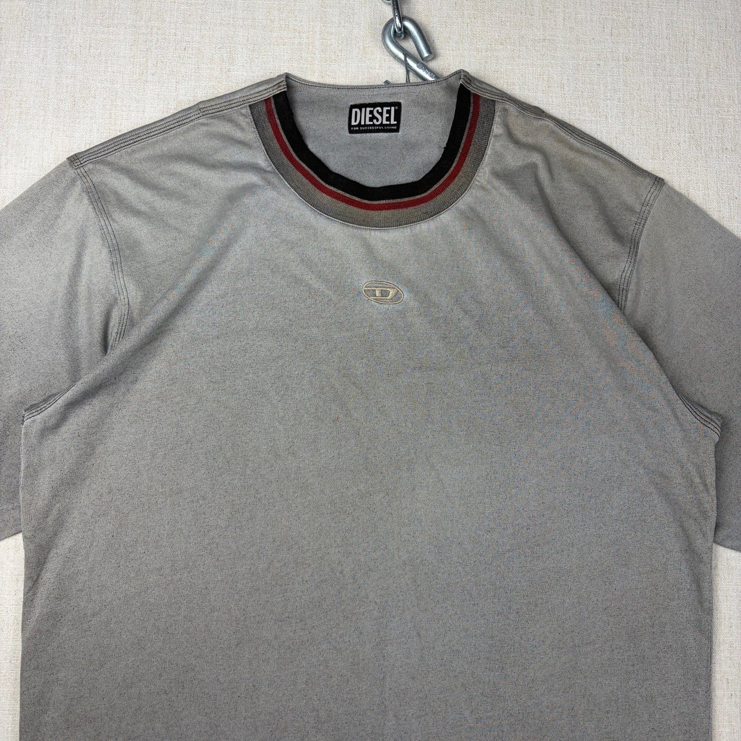 Diesel Designer Y2K Center Logo Essential Streetwear Large Shirt
