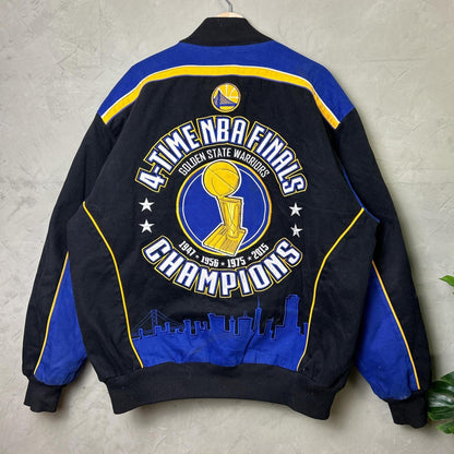 Golden State Warriors 4-Time NBA Champions Skyline GIII Carl Banks L 2015 Jacket