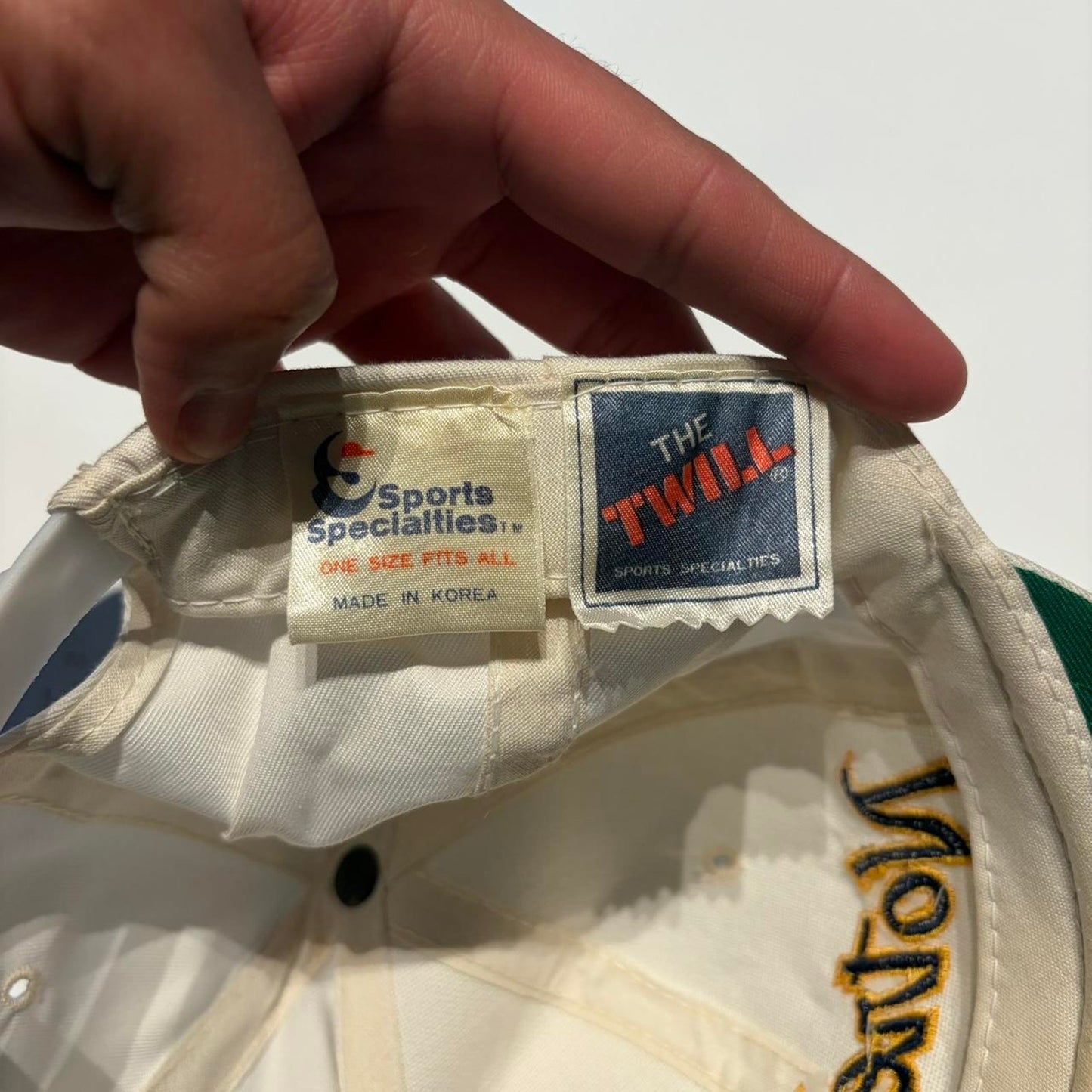 Vintage Notre Dame Sports Specialties Script The Twill Snapback Hat