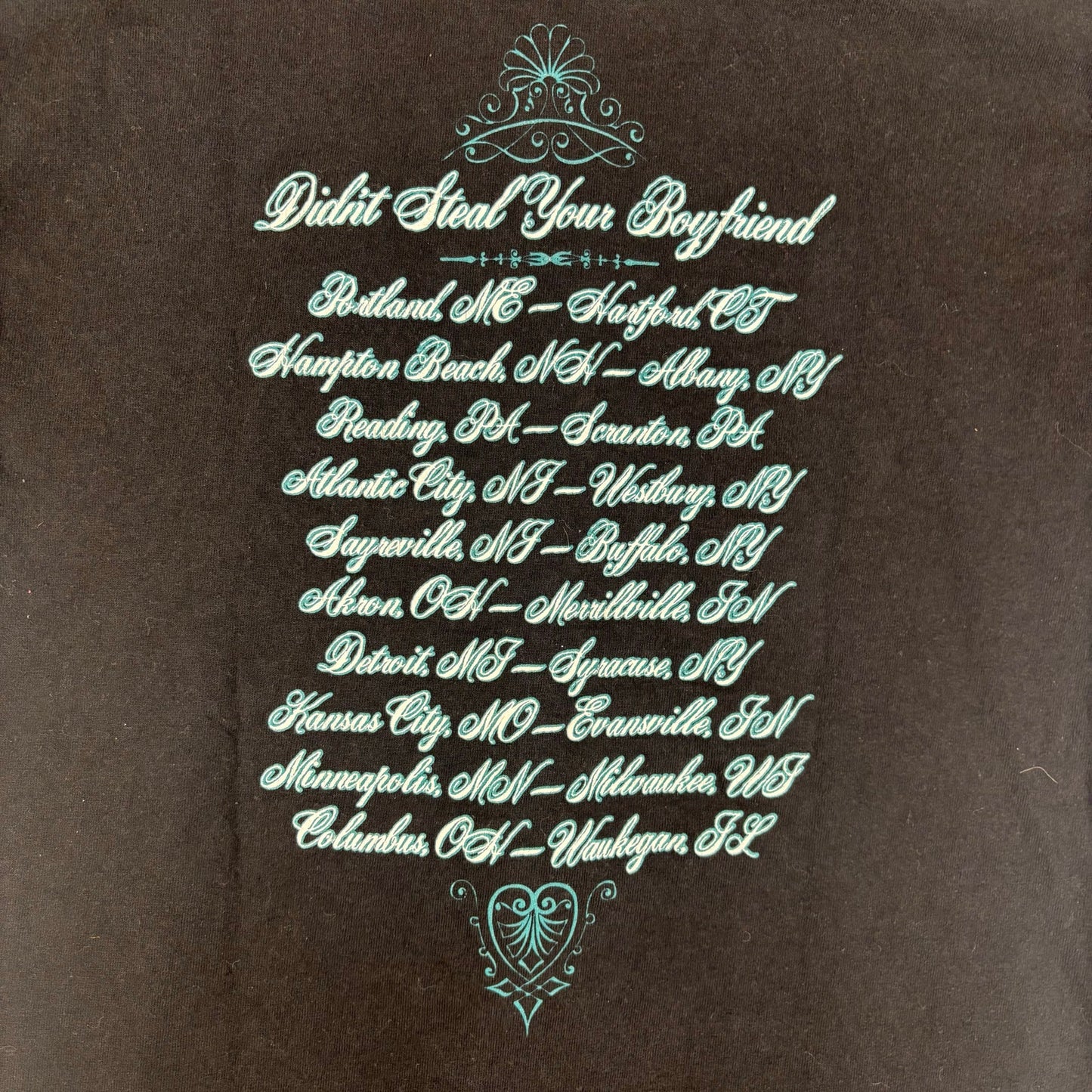 Y2K Ashlee Simpson Didnt Steal Your Boyfriend Tour 2005 Small Tee