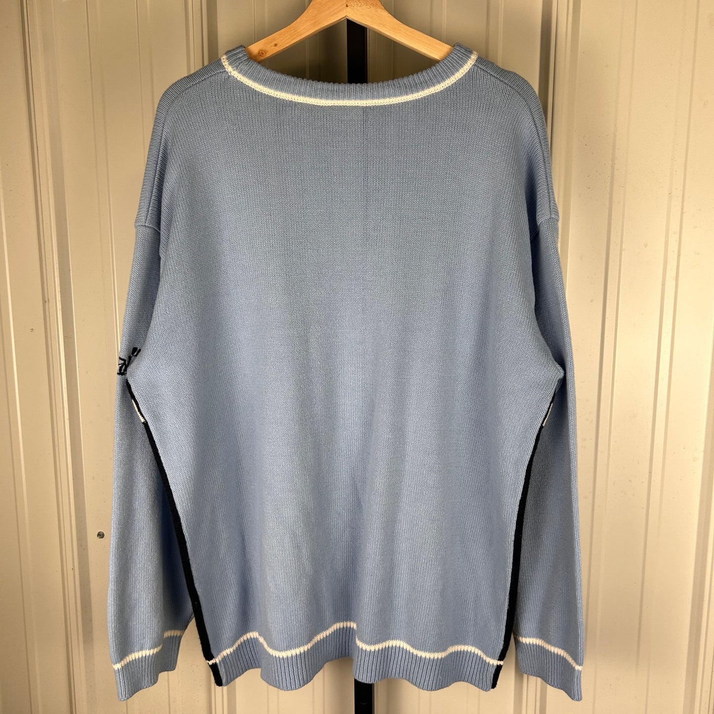 Southpole Spellout Distressed Y2K Large Knit Sweater