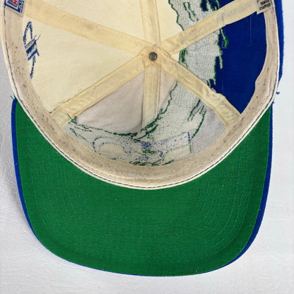 Vintage Seattle Seahawks Splash Logo Athletic Pro Line Snapback Hat