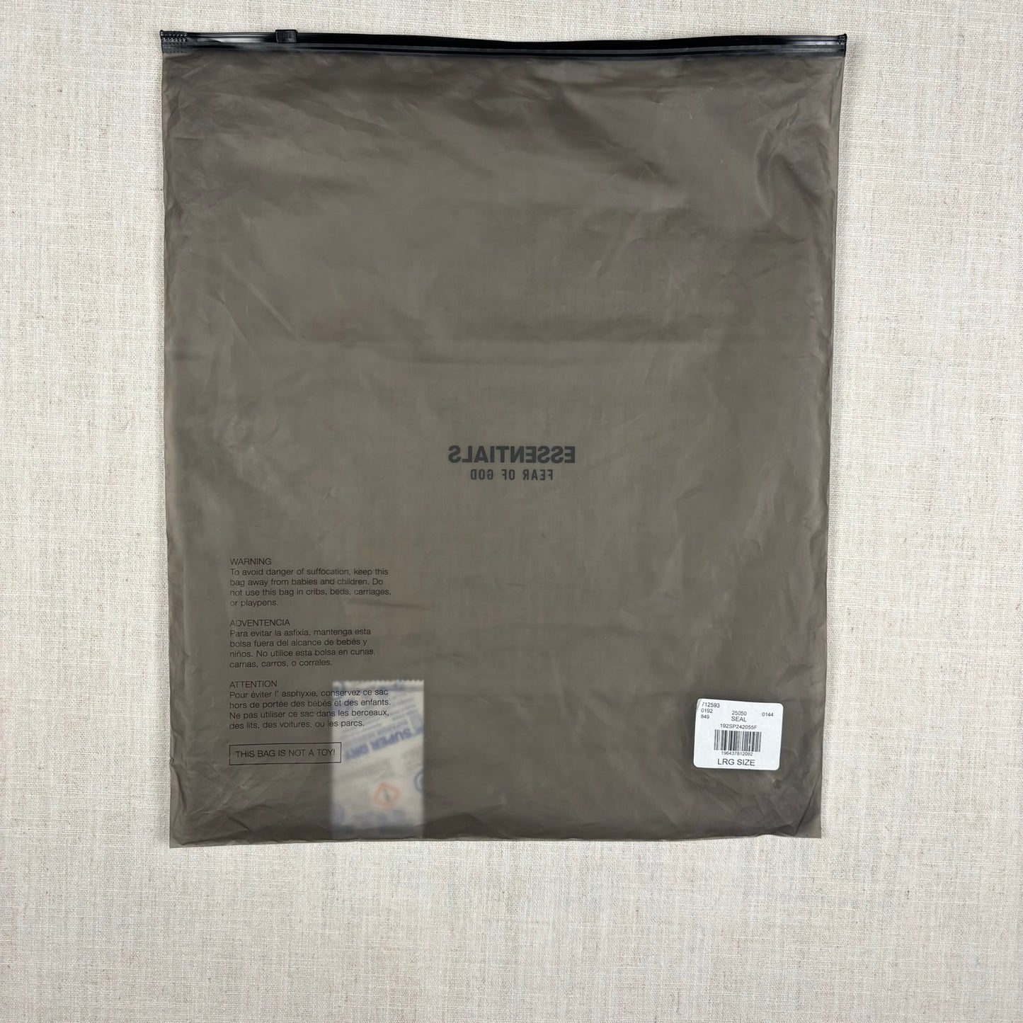 Fear Of God Essentials Seal Teal Trim NWT Large Heavyweight Hoodie