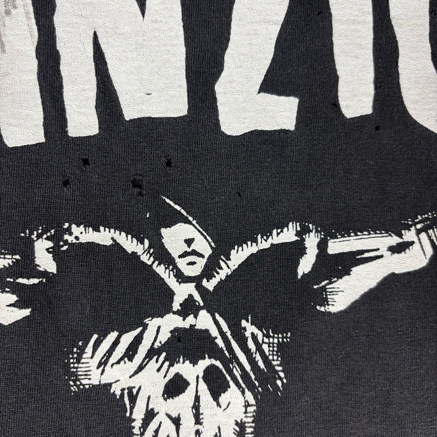 Vintage Glenn Danzig Autographed Blackacidevil Distressed Metal Band Tee XL
