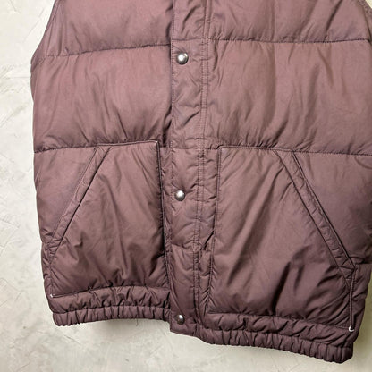 Polo Ralph Lauren Brown Hooded Puffer Vest Large