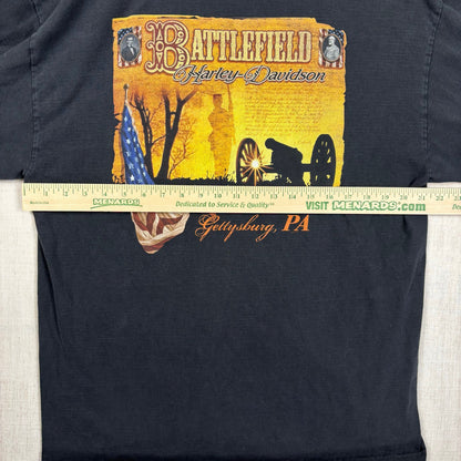 Harley Davidson Long Sleeve Print 2008 Black Tee