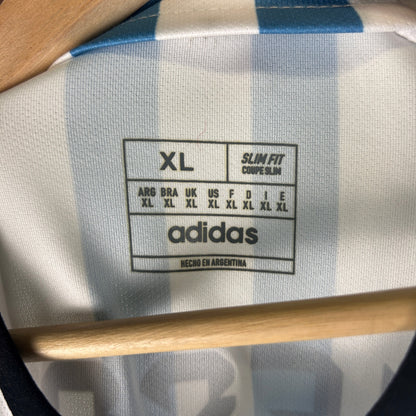 Lionel Messi Adidas 2022 World Cup Argentina XL Slim Fit Aero Ready Jersey