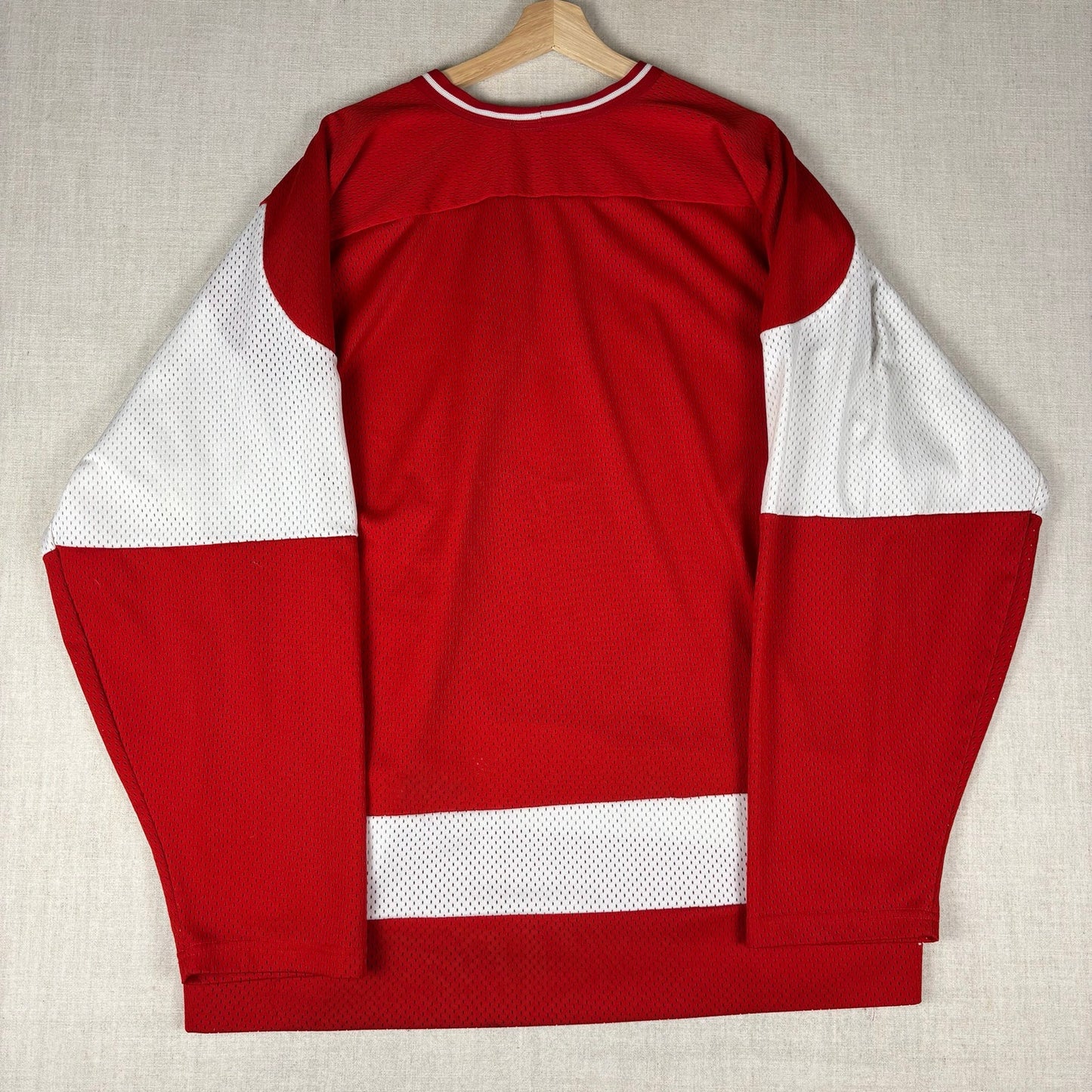 Vintage Wisconsin UWM Badgers KSA Koronis Spell Out Hockey Jersey XL
