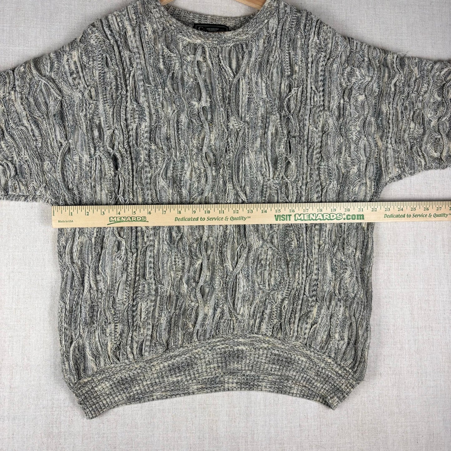 Vintage Coogi Style Croft And Barrow 3D Knit Large Sweater