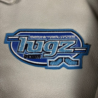 Vintage Lugz Authentic Embroidered Leather Jacket Large