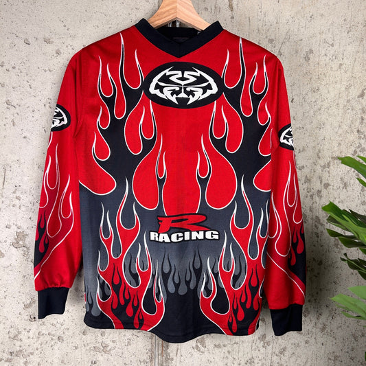 Motocross Racing MTX Y2K Flame AOP Youth S CRAZY Longsleeve