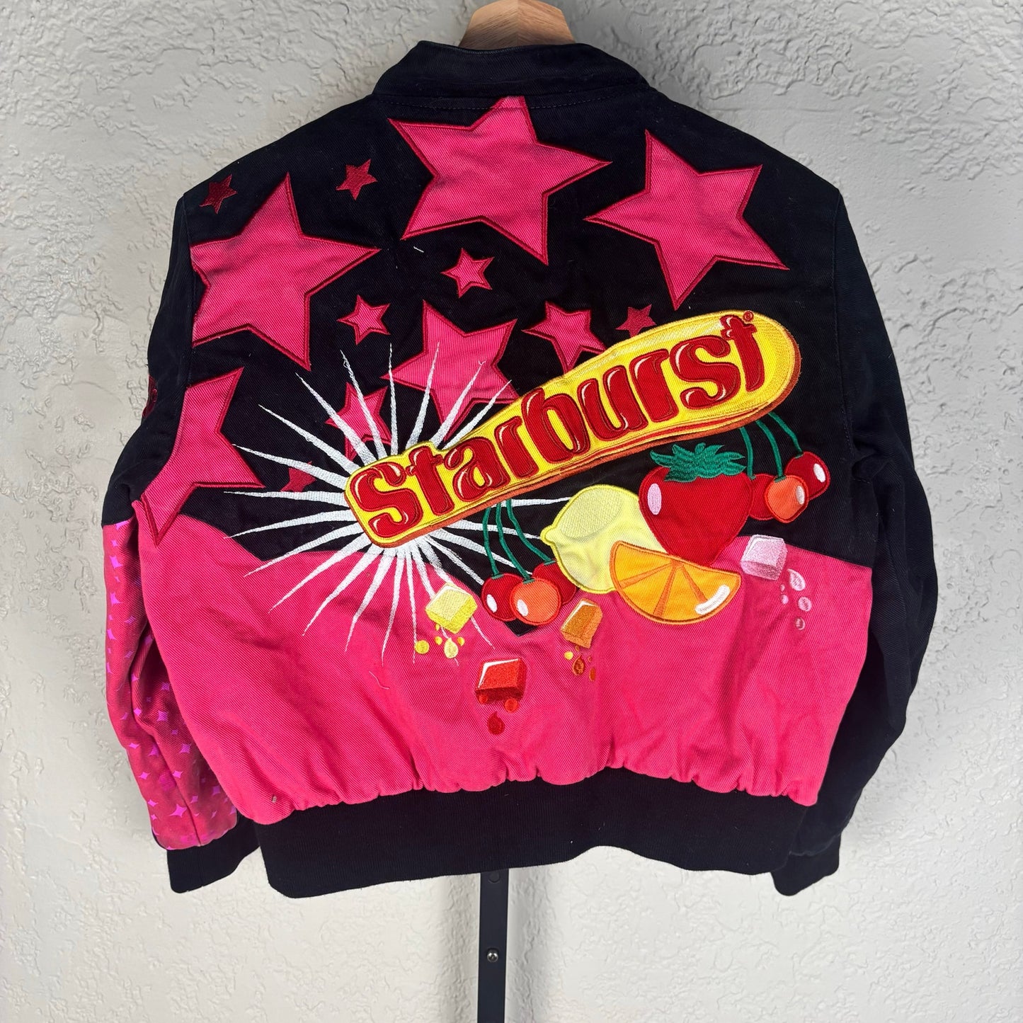 Rare JH Design Starburst Embroidered Kids Large Racing Jacket