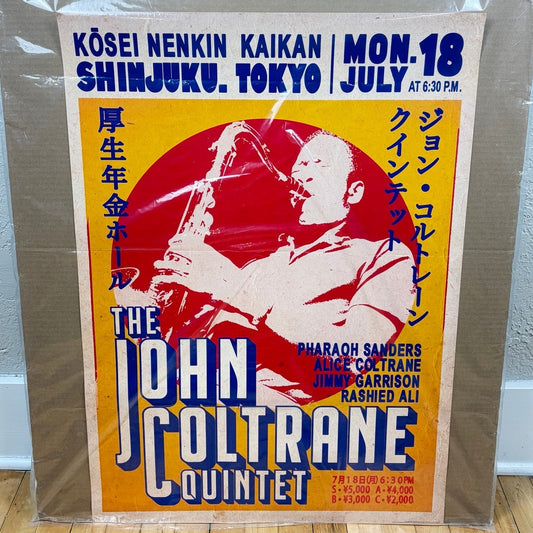 John Coltrane Tokyo Japanese Art Poster 23.5" x 33"