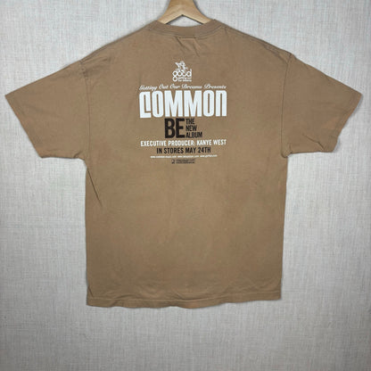 Common Rap Tee Official "Be" Album Good Music Kanye West 2005 XL Shirt